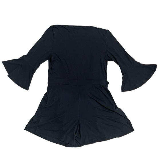 Lilly Pulitzer Black Karlie Wrap Romper NWT Large - Picture 4 of 10